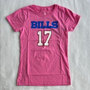 Girls Pink Buffalo Bills Josh Allen #17 t-shirt size XL